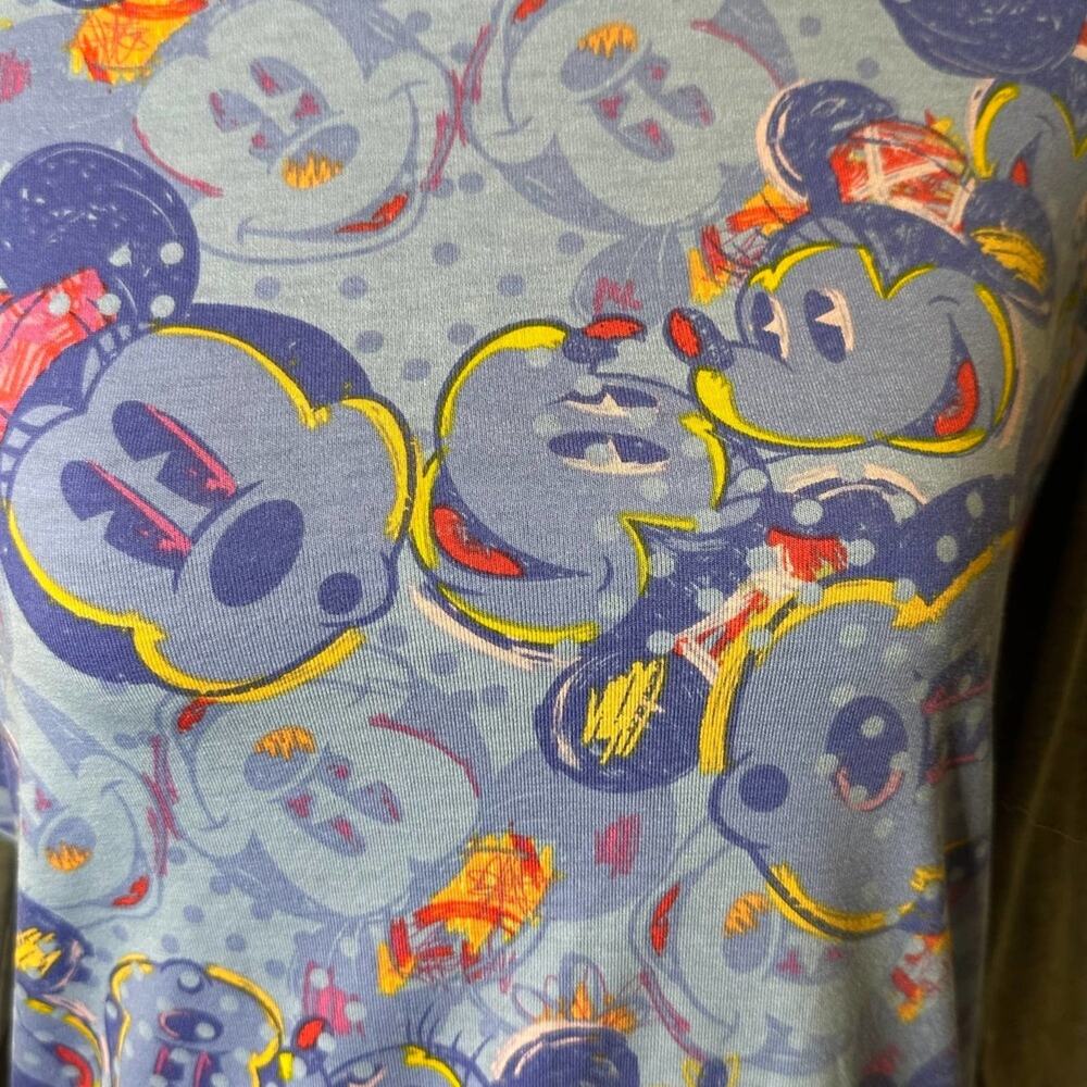 LuLaRoe Disney Mickey Mouse Randy Raglan Baseball Tee - Picture 4 of 6
